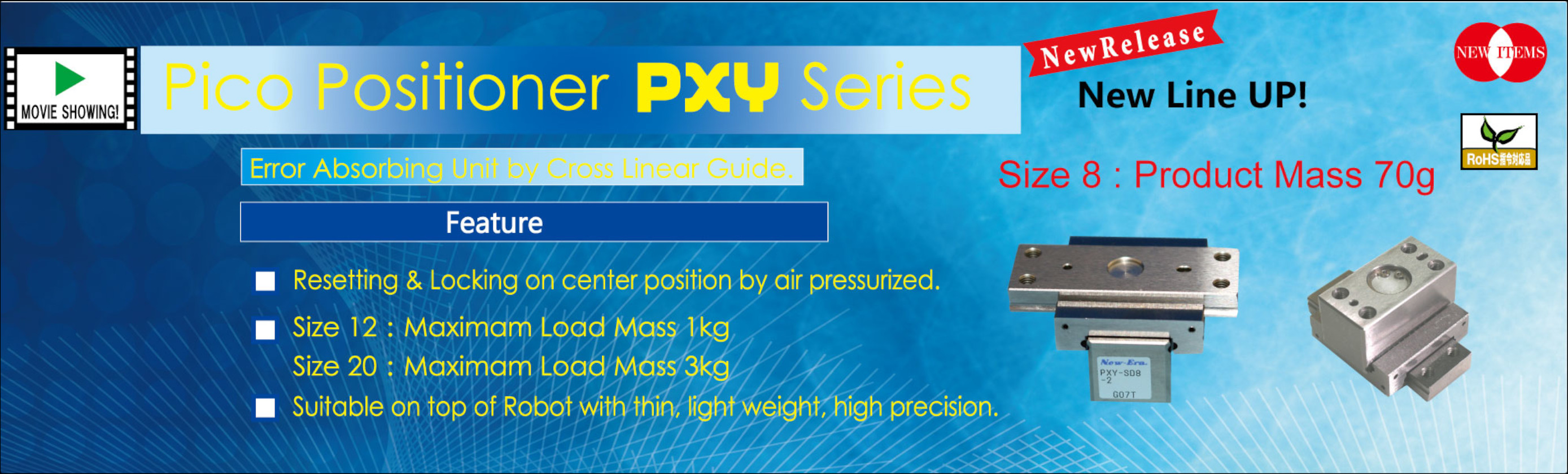 PXY series Pico Positioner