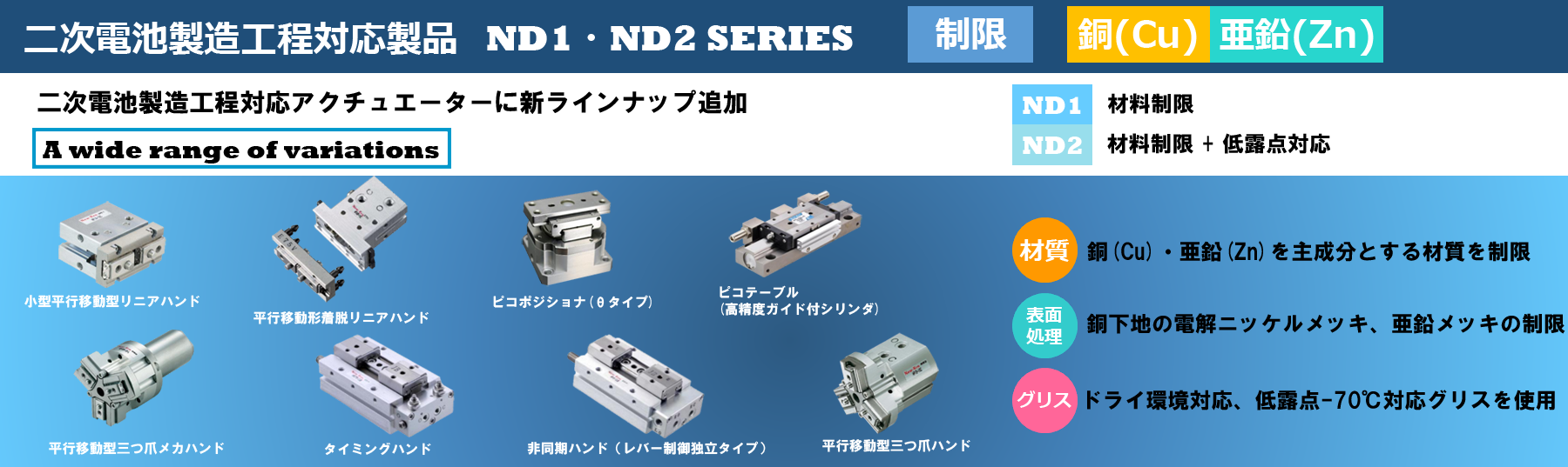 二次電池対応製品-ND